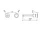 Pure SS316L Progressive Wall Basin/Bath Mixer Separate Back Plate Trim Kits Only