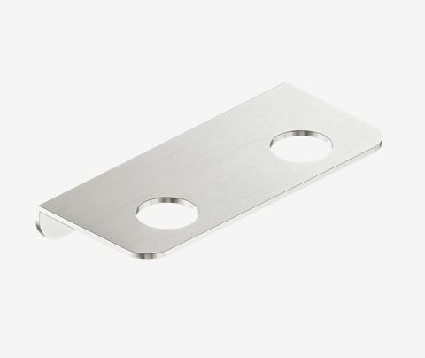 Mecca Double Soap Bottle Holder Brushed Nickel