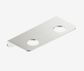Mecca Double Soap Bottle Holder Brushed Nickel