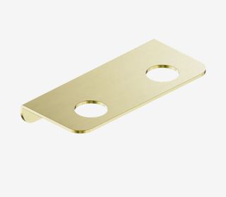 Mecca Double Soap Bottle Holder Brushed Bronze