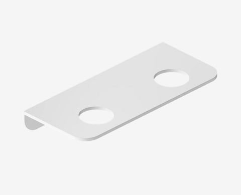 Mecca Double Soap Bottle Holder Matte White