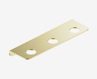 Mecca Triple Soap Bottle Holder Brushed Gold
