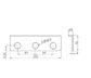 Mecca Triple Soap Bottle Holder Brushed Nickel