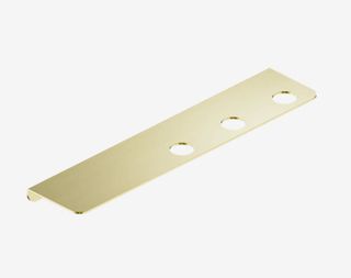 Mecca Triple Soap Bottle Holder With Shelf Brushed Gold