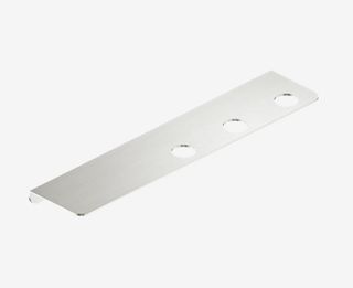 Mecca Triple Soap Bottle Holder With Shelf Brushed Nickel