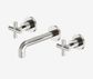 X Plus Wall Basin Set 180mm Brushed Nickel