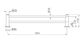 Dolce II Double Towel Rail 600mm Gun Metal