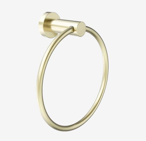 Dolce II Hand Towel Ring Brushed Gold