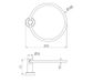 Dolce II Hand Towel Ring Brushed Gold