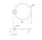 Dolce II Hand Towel Ring Gun Metal