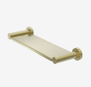 Dolce II Metal Shower Shelf Brushed Gold