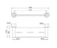 Dolce II Metal Shower Shelf Chrome
