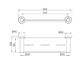 Dolce II Metal Shower Shelf Gun Metal