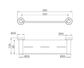 Dolce II Metal Shower Shelf Matte Black