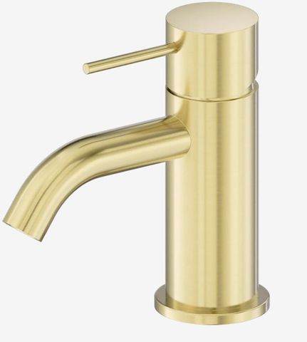 Mecca Mini Basin Mixer Brushed Gold
