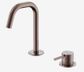 Mecca Hob Basin Mixer Set Edge Spout Brushed Bronze