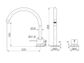 Mecca Hob Bath/Kitchen Mixer Set Arc Spout Brushed Bronze