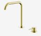 Mecca Hob Bath/Kitchen Mixer Set Edge Spout Brushed Gold