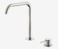 Mecca Hob Bath/Kitchen Mixer Set Edge Spout Brushed Nickel