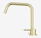 Mecca Hob Bath/Kitchen Mixer Set Edge Spout II Brushed Gold