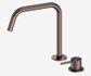 Mecca Hob Bath/Kitchen Mixer Set Edge Spout II Brushed Bronze