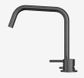 Mecca Hob Bath/Kitchen Mixer Set Edge Spout II Gun Metal