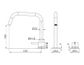 Mecca Hob Bath/Kitchen Mixer Set Edge Spout II Gun Metal