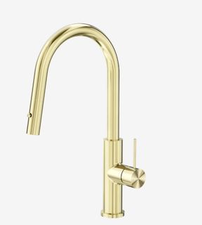 Mecca Smart Sensor Pull Out Kitchen Mixer Brushed Gold