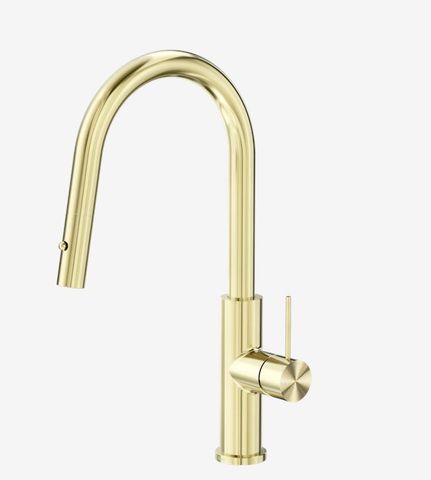 Mecca Smart Sensor Pull Out Kitchen Mixer Brushed Gold