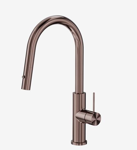 Mecca Smart Sensor Pull Out Kitchen Mixer Brushed Bronze