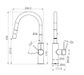 Mecca Smart Sensor Pull Out Kitchen Mixer Brushed Bronze