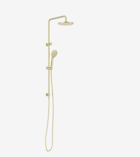 Round Twin Shower With Air Shower I Brushed Gold