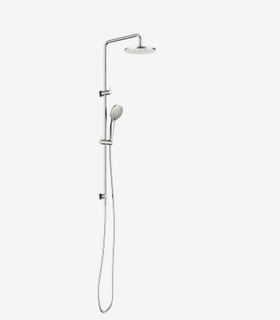 Round Twin Shower With Air Shower I Brushed Nickel