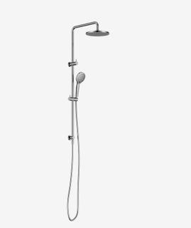 Round Twin Shower With Air Shower I Chrome