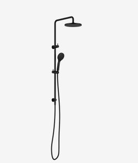 Round Twin Shower With Air Shower I Matte Black