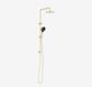 Round Twin Shower With Air Shower II Brushed Gold