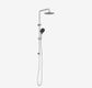 Round Twin Shower With Air Shower II Chrome