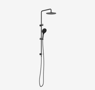Round Twin Shower With Air Shower II Gun Metal