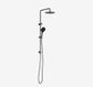 Round Twin Shower With Air Shower II Gun Metal