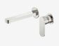 Ecco Wall Basin/Bath Mixer Separate Back Plate 60mm Brushed Nickel