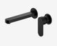 Ecco Wall Basin/Bath Mixer Separate Back Plate 60mm Matte Black
