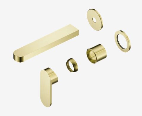 Ecco Wall Basin/Bath Mixer Separate Back Plate 60mm Trim Kits Only Brushed Gold