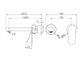 Ecco Wall Basin/Bath Mixer Separate Back Plate 60mm Trim Kits Only Brushed Gold
