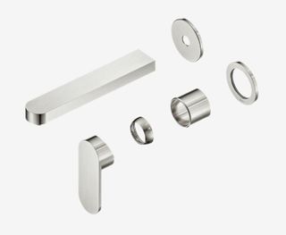 Ecco Wall Basin/Bath Mixer Separate Back Plate 60mm Trim Kits Only Brushed Nicke
