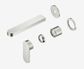 Ecco Wall Basin/Bath Mixer Separate Back Plate 60mm Trim Kits Only Brushed Nicke