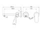 Ecco Wall Basin/Bath Mixer Separate Back Plate 60mm Trim Kits Only Brushed Nicke