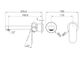 Ecco Wall Basin/Bath Mixer Separate Back Plate 60mm Trim Kits Only Chrome