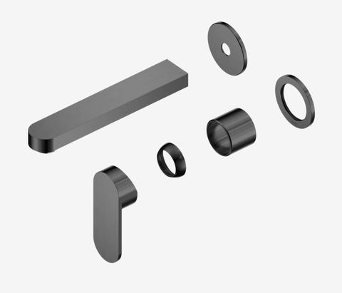 Ecco Wall Basin/Bath Mixer Separate Back Plate 60mm Trim Kits Only Gun Metal
