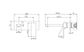 Celia Wall Basin/Bath Mixer Brushed Nickel