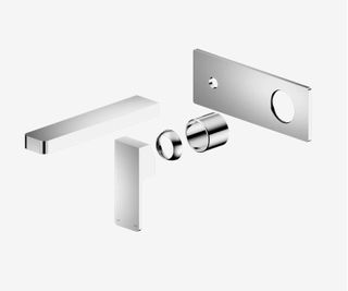 Celia Wall Basin/Bath Mixer Trim Kits Only Chrome